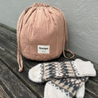 Praline Seersucker Get Your Knit Together Bag PetiteKnit - Petite Knit